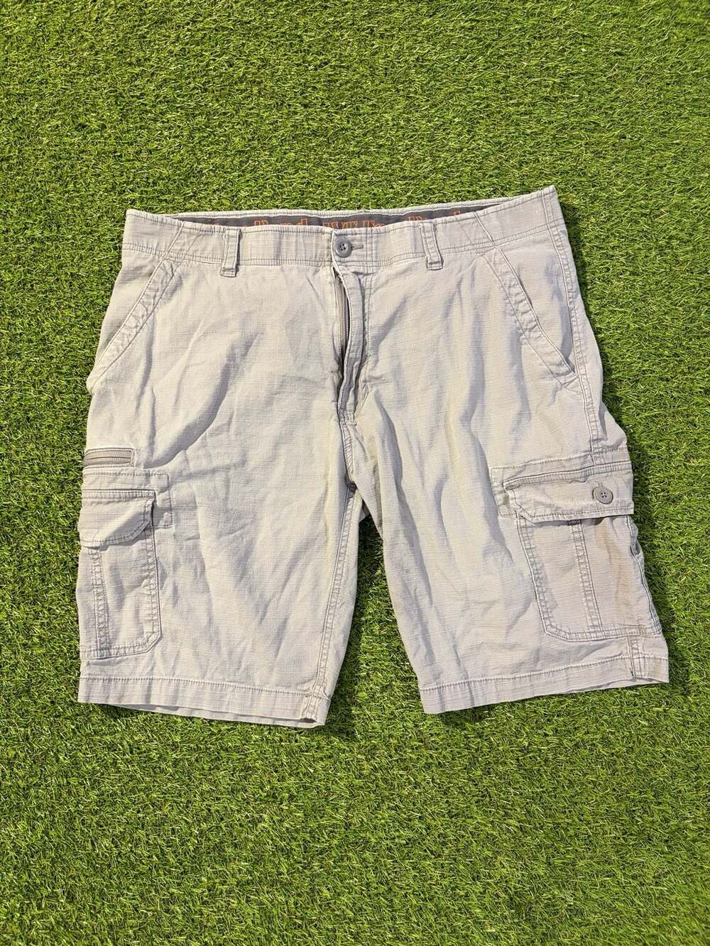 WearFirst Free-Band Men's Cargo Shorts Size 38 Gray